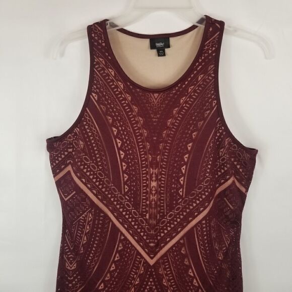 MOSSIMO LINED BURGANDY DRESS. SZ M. - Picture 8 of 16
